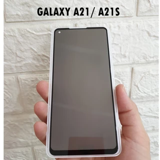 Kính cường lực chống nhìn trộm Galaxy A21/A21S Full màn hình