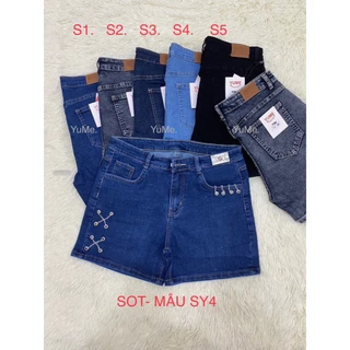 Quần sọt jeans cao cấp Mẫu -SY4 HOTTREND Có size: 26-44 [FREESHIP Khi Mua Hàng] Vải dày và co giãn  YuMe -033