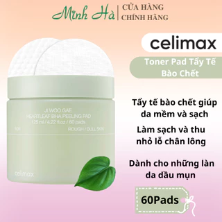 Toner Pad Tẩy Tế Bào Chết Dành Cho Da Dầu Mụn Celimax 125ml - 60 miếng