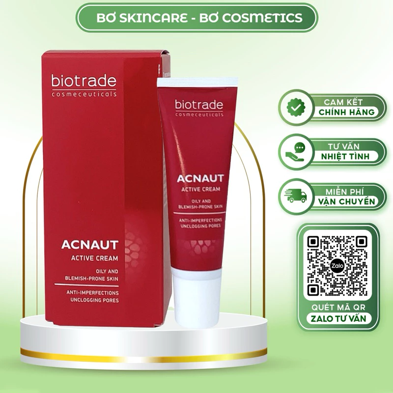 ( CHÍNH HÃNG) Kem chấm mụn Biotrade Active Cream giảm sưng mờ thâm nhanh chóng (5ml)