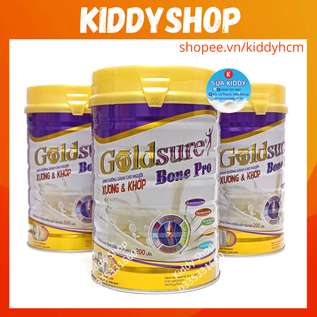 SỮA XƯƠNG KHỚP GOLDSURE BONE PRO LON 900G