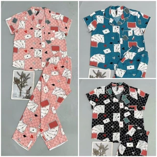 Bộ pijama lụa mặc nhà có bigsize