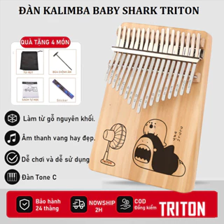 Đàn Kalimba TRITON XL772 -17 Phím KHẮC LAZER SIÊU BỀN HÌNH CUTE - Thump Piano Classic Finger Chromatic