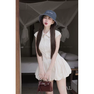 [SIÊU HOT] Váy sơ mi chân bồng tiểu thư bánh bèo / maybecloset