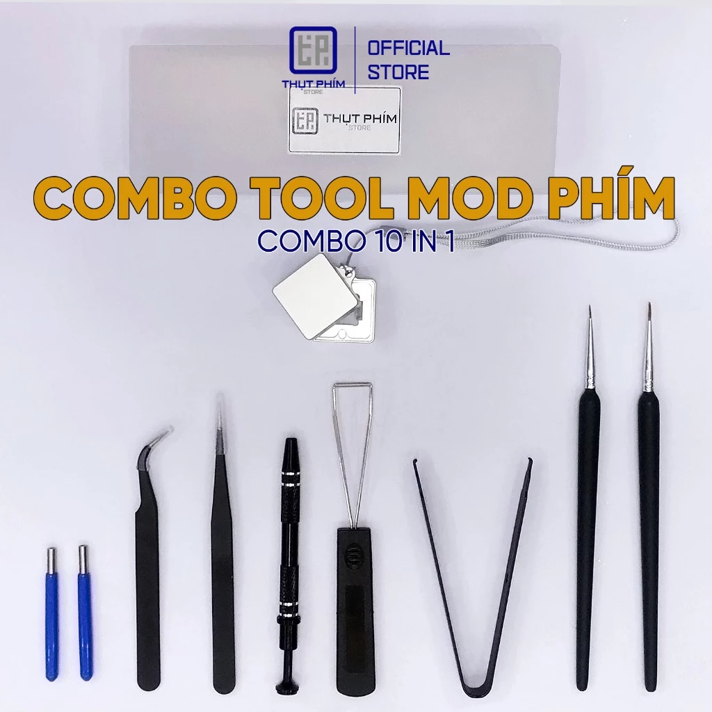 Bộ dụng cụ tool mod lube phím cơ Nhíp kẹp Switch puller Keycap puller Thanh cân wire Stem Picker