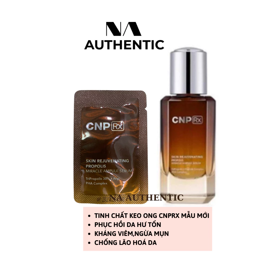 (MẪU MỚI)Gói sample tinh chất keo ong CNP Rx skin rejuvenating propolis miracle ampule serum