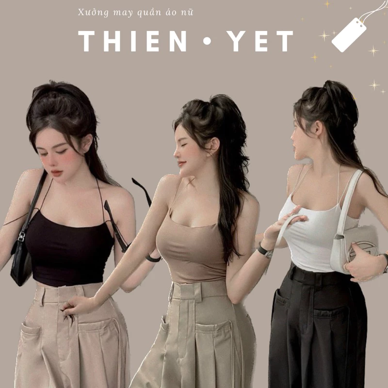 Áo bra thun lụa UN ( có mút sẵn ) dáng ngắn croptop siêu xinh thời trang nữ - Thiên Yết