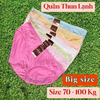 Set 5 Quần, 10 Quần Lót Nữ Thun Lạnh (70 - 100 Kg) Co Giãn, Mịn, Mát, Thấm Hút Mồ Hôi, Quần Chip Nữ Đẹp