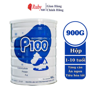 Sữa bột P100 lon 900g dành cho trẻ biếng ăn suy dinh dưỡng hỗ trợ tăng cân tốt tiêu hóa khỏe mạnh