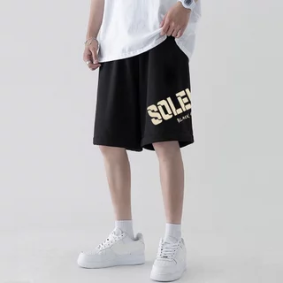 Quần Short Đùi Solei unisex BLACK OF EXIT Basic nam nữ thể thao oversize Hàn Quốc Ulzzang