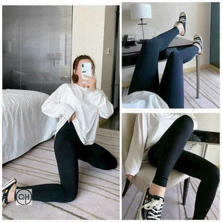 Quần legging dài cạp cao- legging dài co dãn, mềm mịn [siêu Hot]