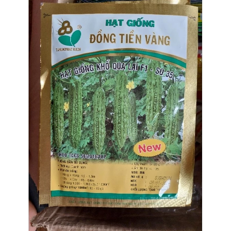 Hạt giống khổ qua lai F1 - SU 35_ Đồng tiền vàng_ KL. 19gram