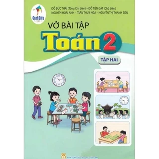 Sách - Vở bài tập Toán 2 tập 2 - Cánh Diều - Bán kèm bút chì 2B và bao sách