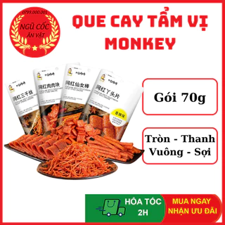 Que Cay Trung Quốc - Que Cay Tẩm Vị Monkey - Que Cay Trùng Khánh Tẩm Vị Ăn Vặt Siêu Ngon - Gói 70g - ngucoc_anvat