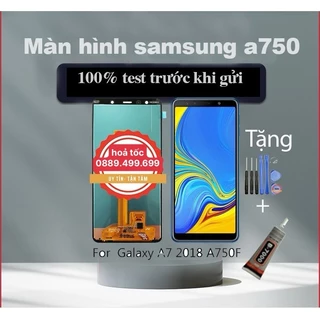 Màn hình samsung a750 a7 2018 tặng bộ sửa và keo dán b7000.