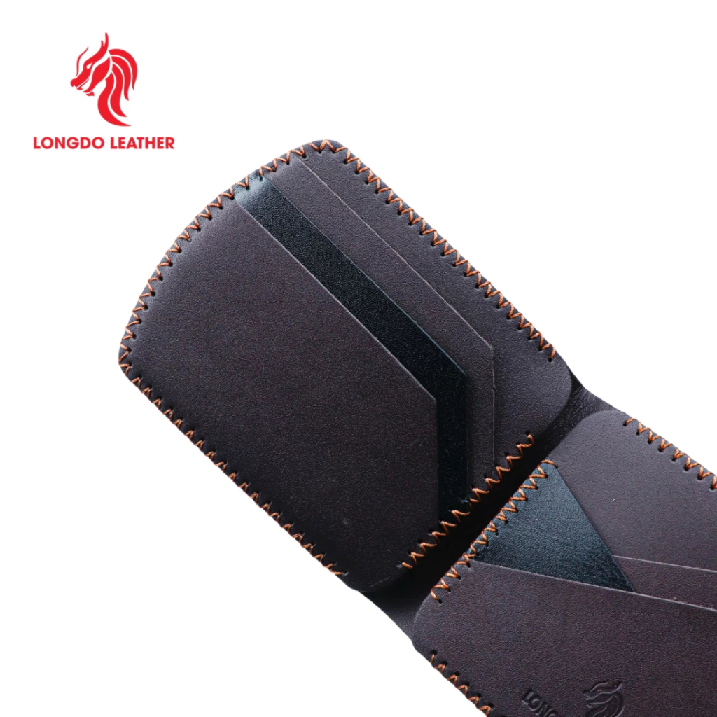 Ví nam mỏng nhỏ gọn - Da bò thật 100% - Bảo hành 5 năm - Thương hiệu Longdo Leather - B10