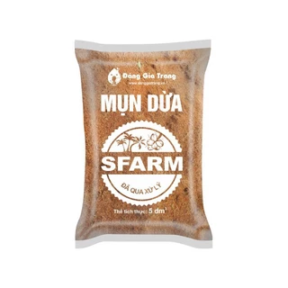 Mụn Dừa Nguyên Chất Đã Qua Xử Lý SFARM 5dm3 Giá Thể Trồng Cây