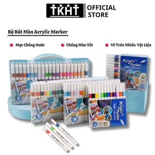 Bút Màu Acrylic Marker 36 Chi Tiết , Bút Sơn Acrylic Chống Nước Vẽ Trên Mọi Chất Liệu Bề Mặt SP412325918