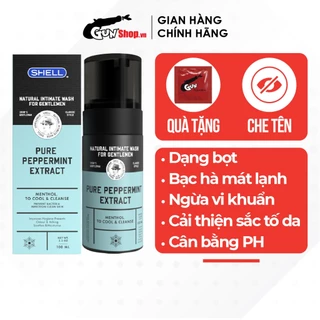 Dung dịch vệ sinh nam dạng bọt, tinh chất bạc hà tươi mát Shell Pure Peppermint Extract - Chai 100ml | GUNSHOP VIỆT NAM