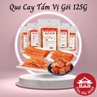 Que Cay Trung Quốc Tẩm Vị Gói To 125g - Dải Cay Tẩm Vị - Que Cay Trùng Khánh - Ăn Vặt Tuổi Thơ - tiemnhamei68