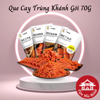 Que Cay Tẩm Vị - Que Cay Trùng Khánh - Que Cay Monkey Tẩm Vị Ăn Vặt Siêu Ngon - Gói 70g - tiemnhamei68