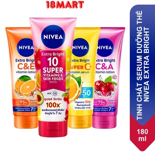 Dưỡng Thể Nivea Extra Bright Super Vitamin Sáng Da, Tinh Chất Serum 180g