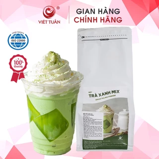 Bột Trà Xanh Mix Vị, Bột Mix Pha Chế Món Matcha Đá Xay, Chống Phân Tầng, Gói 1kg Hiệu Việt Tuấn