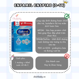 Sữa Enfamil Enspire 0-12m [Hàng Bay Air - Date 2025]