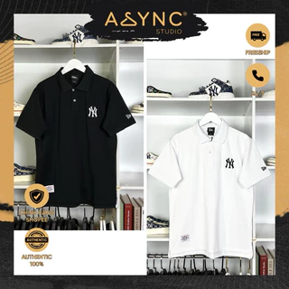 (Auth) Áo Polo New Era x MLB NY Basic Logo Thêu Màu Trắng Đen CODE: 12848781 - 12848783 - Async Studio