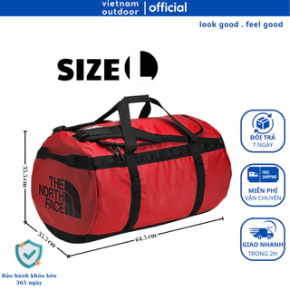 Túi Trống Du Lịch THE NORTH FACE BASE CAMP DUFFEL 71L Phượt Chống Nước Thời Trang Ngăn Chính Lớn Size L