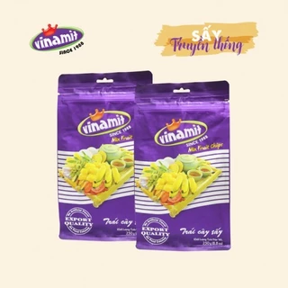 Trái cây sấy Vinamit 500g, hoa quả tươi sấy khô, hàng xuất khẩu loại đặc biệt, thơm ngon, chính hãng 100%