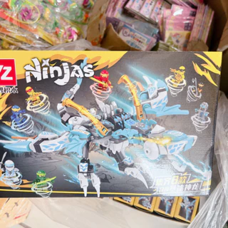 sỉ khay 16 hộp lắp ghép ninja rồng khủng lồ