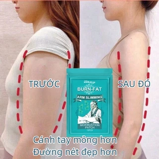 12 cái ngải cứu Miếng dán giảm béo cánh tay Miếng dán giảm béo thảo dược arm slimming patch