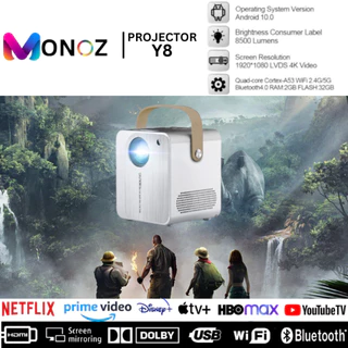 Máy chiếu Android LENS Y8 PRO Mini 6500 Lumens HD 1080P 4K WiFi LED Projector.