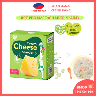 [ Hộp ] Bột phô mai tách muối Mămmy, cháo cho bé ăn dặm, hộp 10 ống (3g/ ống)