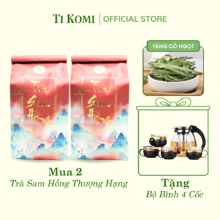 Trà Sam Hồng Thượng Hạng (COMBO 2) Trà Thảo Mộc Thanh Nhiệt Giải Độc Gan Mát Gan An Thần Dễ Ngủ