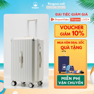 Vali kéo nhựa Kingsun vali du lịch Size 29 KS-P37 thời trang cao cấp nhựa dẻo khoá kéo bảo hành 5 năm