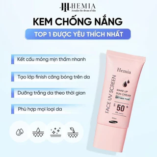 Kem Chống Nắng Hemia Dành Cho Mặt - Kem Chống Nắng Hàn Quốc - MaKe Up Sun Nâng Tone Da