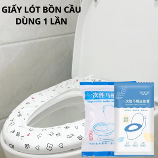 Giấy lót bồn cầu dùng 1 lần bằng vải không dệt co giãn chống thấm nước an toàn tiện lợi đi du lịch