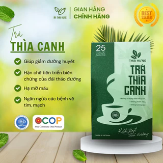 Trà Dây Thìa Canh AN THÁI HƯNG Giảm Cholesterol,Giảm Đường Huyết, Tăng In.sulin, giảm tiểu đường Hộp 25 Túi Lọc