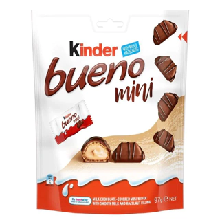 TÚI 18 BÁNH SOCOLA Kinder Bueno Milk Chocolate – Hazelnut, Sharepack Minis, 97g