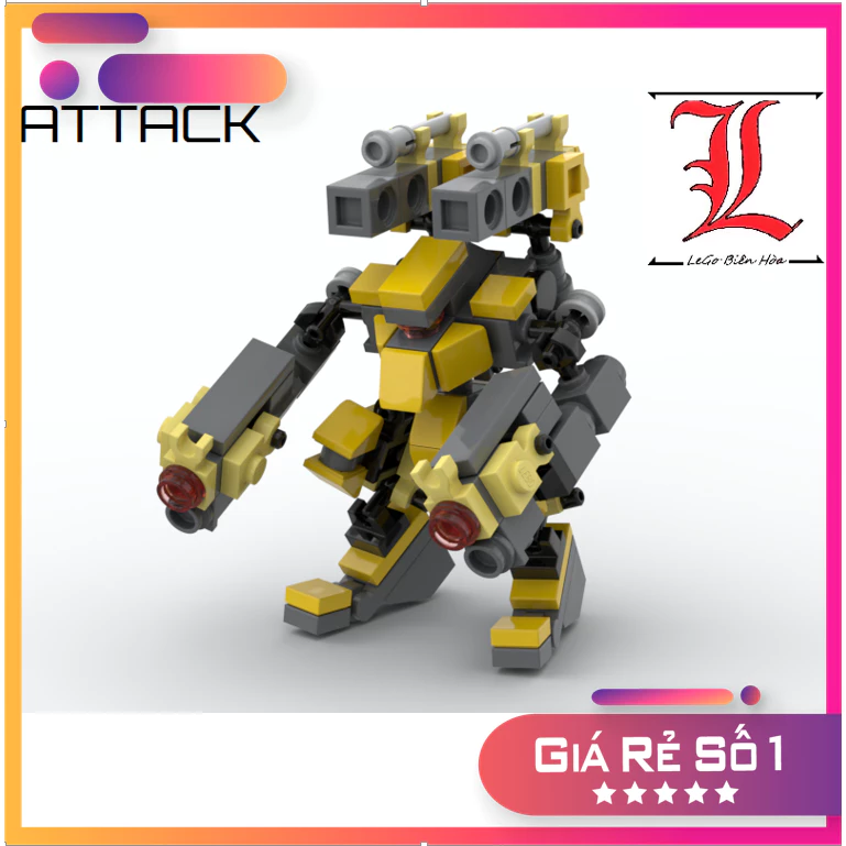 Đồ chơi lắp ráp Moc Mech Robot Attack