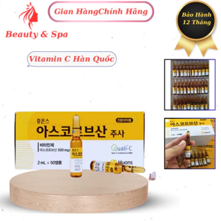 Vitamin C Hàn Quốc Vitamin C spa( Vỉ 10 ống) 1 Hộp 50 Ống Chính Hãng Hàn Quốc.