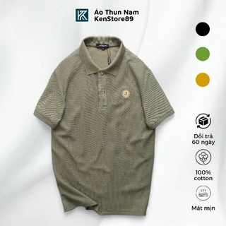 Áo Polo Trung Niên Nam Có Cổ LOGO Thêu J Vải Tổ Ong Thoáng Mát Thấm Hút Mồ Hôi Cao Cấp KENSTORE89 ATP206