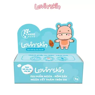 [Trial Size] Kem Bôi Dịu Da Rôm Sảy, Mẩn Ngứa Cho Bé LOVIN SKIN 5G Lành tính - HN0630