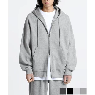 [HÀNG CHÍNH HÃNG] áo hoodie zip Brenson + Naven brand Hàn chính hãng_màu Melange Grey