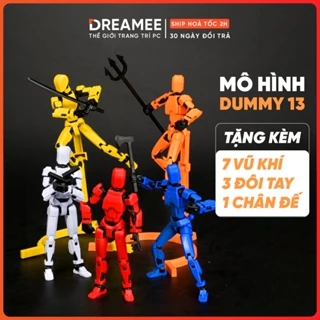 Mô hình đồ chơi robot Figure DUMMY 13, Tặng kèm 7 món vũ khí, 3 đôi tay, 1 chấn đế tạo đáng - Khớp chắc chắn - DREA