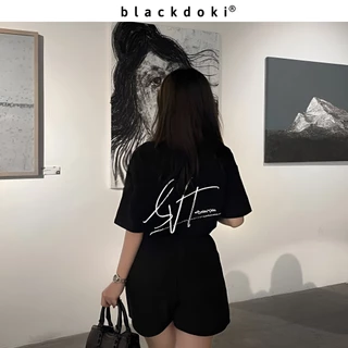 Áo thun nữ BLACKDOKI MAISON-SVT , áo phông basic hiện đại cá tính chất cotton dày dặn oversize