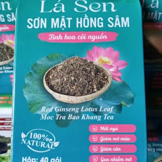 TRÀ LÁ SEN SƠN MẬT HỒNG SÂM 40 túi lọc bảo khang thanh nhiệt giải độc giảm mỡ máu