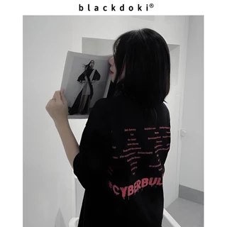 Áo thun nữ BLACKDOKI MAISON-CYBER , áo phông basic hiện đại cá tính chất cotton dày dặn oversize